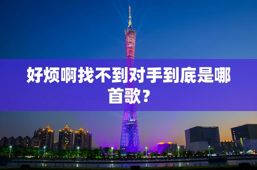 好烦啊找不到对手到底是哪首歌？