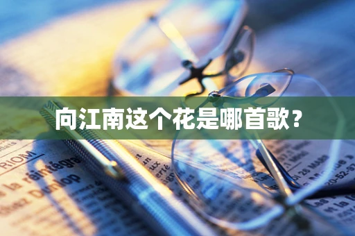 向江南这个花是哪首歌？