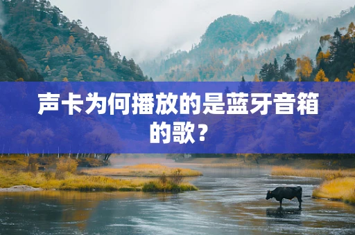 声卡为何播放的是蓝牙音箱的歌？