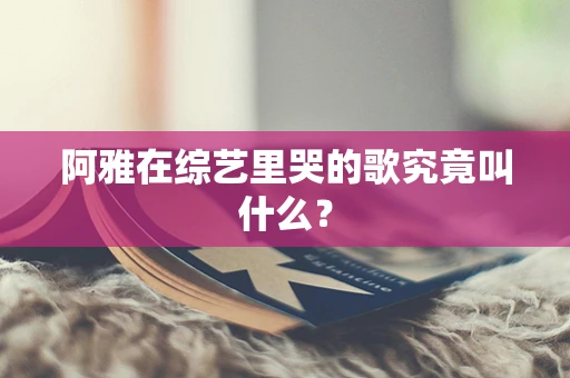 阿雅在综艺里哭的歌究竟叫什么？