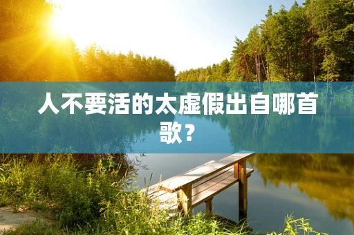 人不要活的太虚假出自哪首歌？
