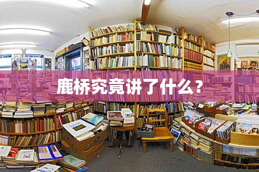 鹿桥究竟讲了什么？
