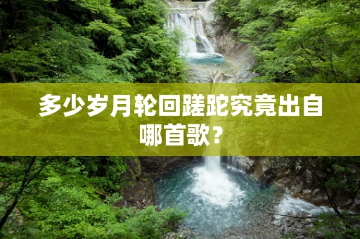 多少岁月轮回蹉跎究竟出自哪首歌？