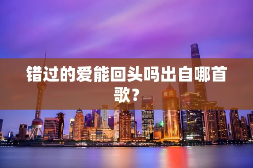 错过的爱能回头吗出自哪首歌？
