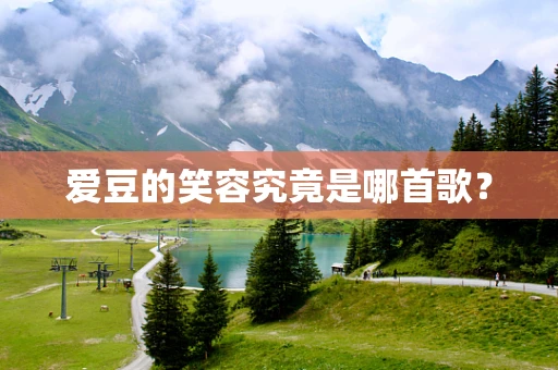 爱豆的笑容究竟是哪首歌？