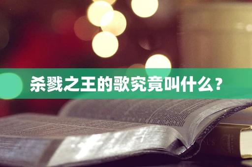 杀戮之王的歌究竟叫什么？