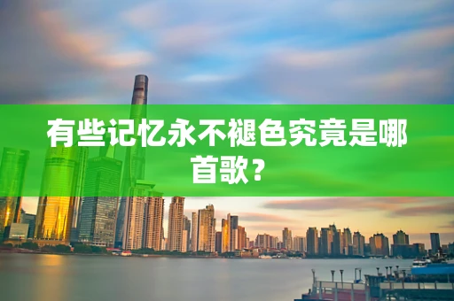 有些记忆永不褪色究竟是哪首歌？