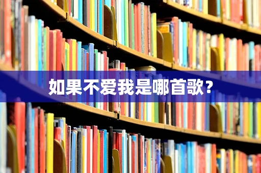 如果不爱我是哪首歌？
