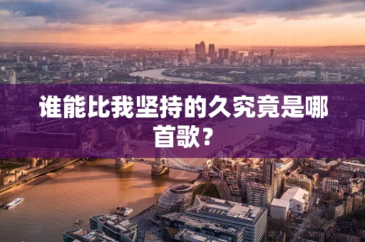 谁能比我坚持的久究竟是哪首歌？