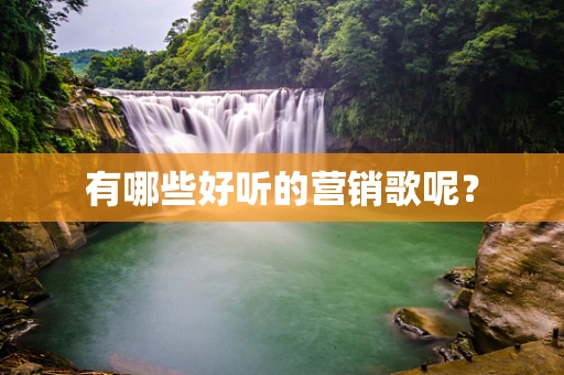 有哪些好听的营销歌呢？
