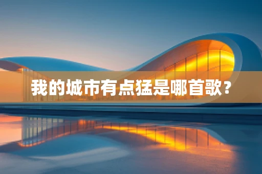 我的城市有点猛是哪首歌？
