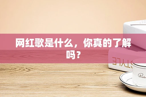 网红歌是什么，你真的了解吗？