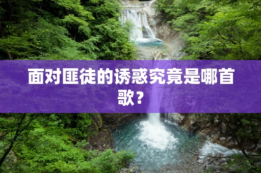 面对匪徒的诱惑究竟是哪首歌？