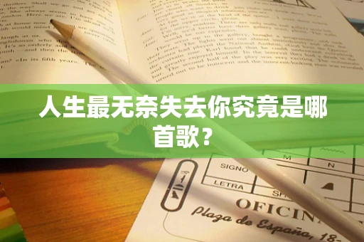 人生最无奈失去你究竟是哪首歌？
