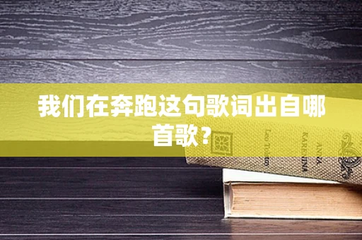 我们在奔跑这句歌词出自哪首歌？