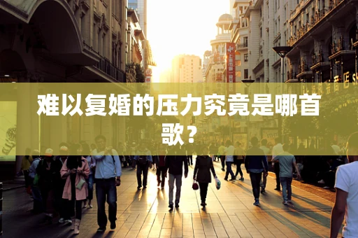难以复婚的压力究竟是哪首歌？