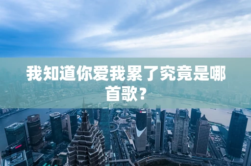 我知道你爱我累了究竟是哪首歌？