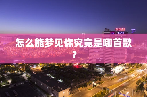 怎么能梦见你究竟是哪首歌？