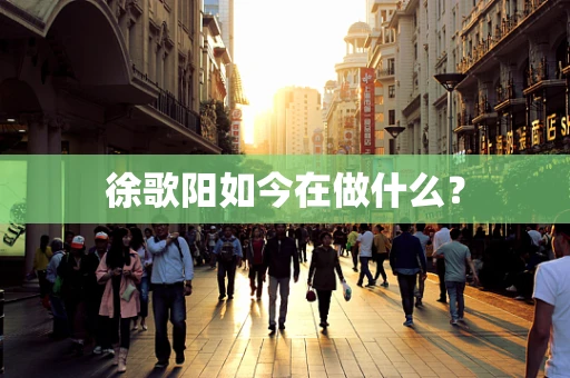 徐歌阳如今在做什么？