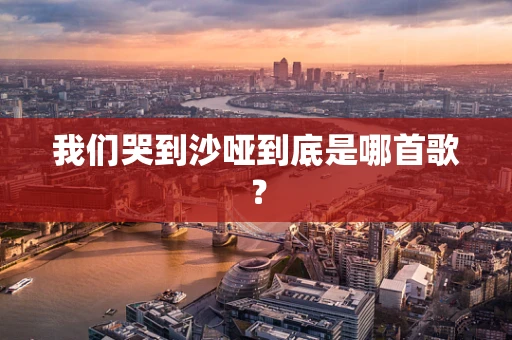 我们哭到沙哑到底是哪首歌？