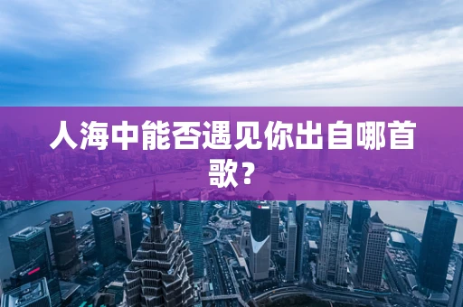 人海中能否遇见你出自哪首歌？