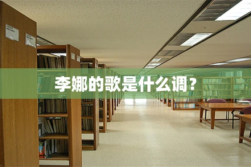 李娜的歌是什么调？