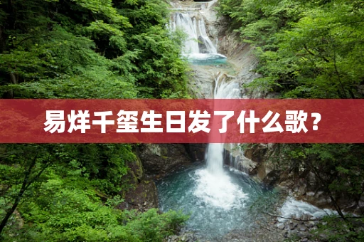 易烊千玺生日发了什么歌？