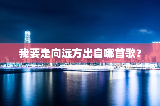 我要走向远方出自哪首歌？