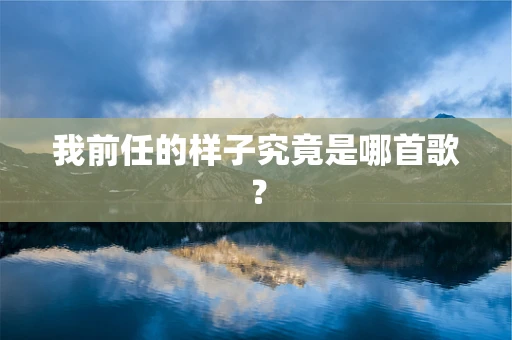 我前任的样子究竟是哪首歌？