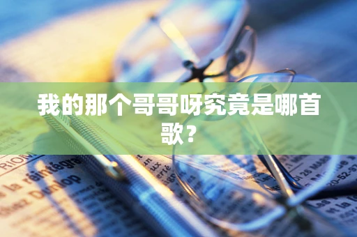 我的那个哥哥呀究竟是哪首歌？