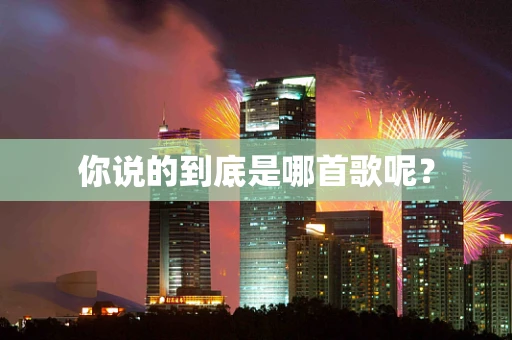 你说的到底是哪首歌呢？