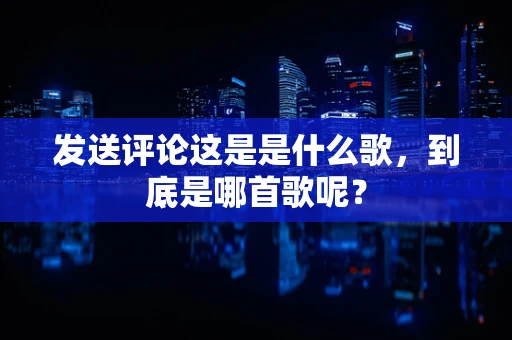 发送评论这是是什么歌，到底是哪首歌呢？