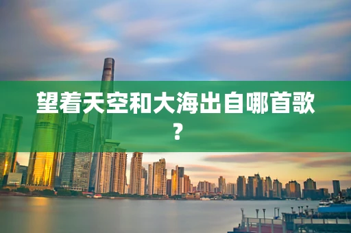 望着天空和大海出自哪首歌？