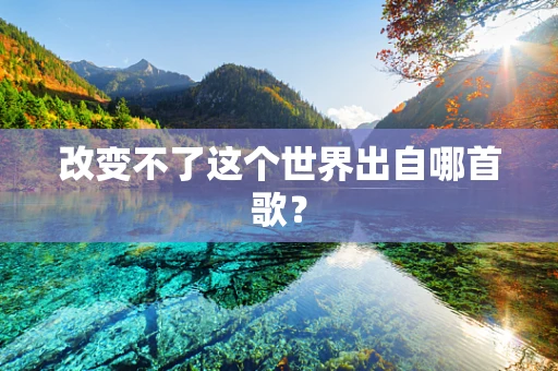 改变不了这个世界出自哪首歌？