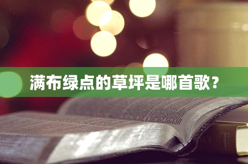 满布绿点的草坪是哪首歌？