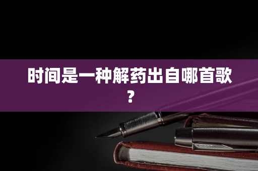 时间是一种解药出自哪首歌？