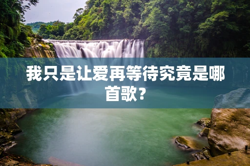 我只是让爱再等待究竟是哪首歌？