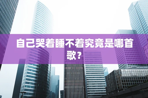 自己哭着睡不着究竟是哪首歌？