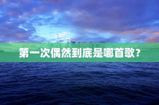 第一次偶然到底是哪首歌？
