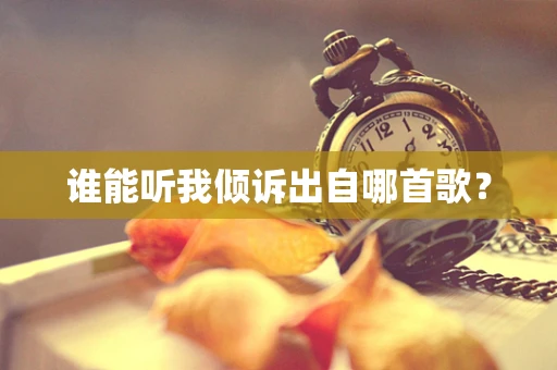 谁能听我倾诉出自哪首歌？