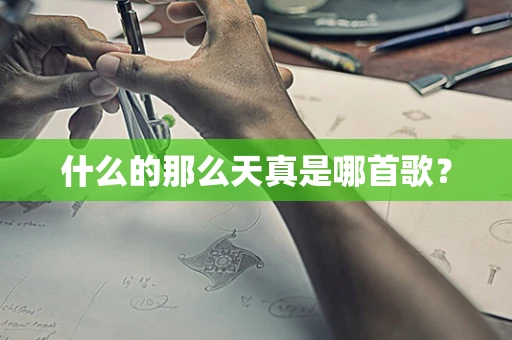 什么的那么天真是哪首歌？