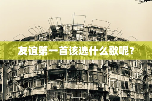 友谊第一首该选什么歌呢？