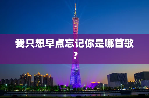我只想早点忘记你是哪首歌？
