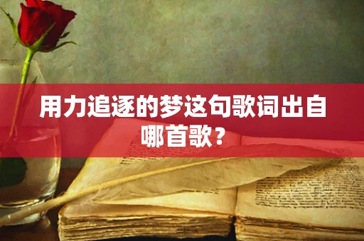 用力追逐的梦这句歌词出自哪首歌？