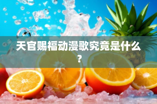 天官赐福动漫歌究竟是什么？