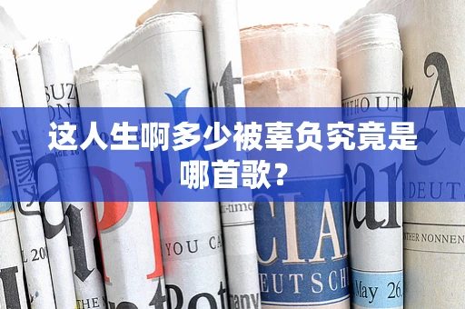 这人生啊多少被辜负究竟是哪首歌？