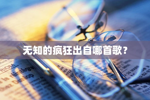 无知的疯狂出自哪首歌？
