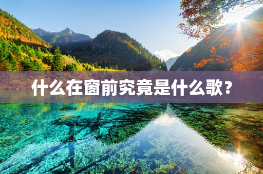 什么在窗前究竟是什么歌？
