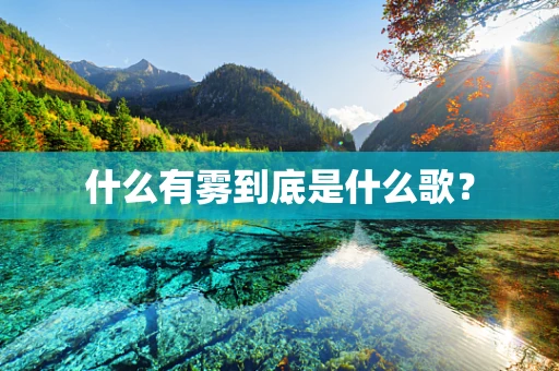 什么有雾到底是什么歌？