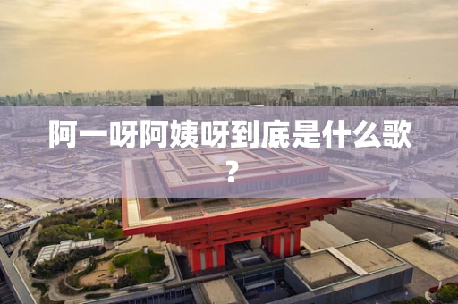 阿一呀阿姨呀到底是什么歌？